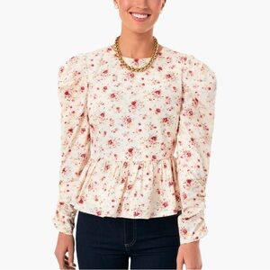 TUCKERNUCK Floral Cream Women's Top